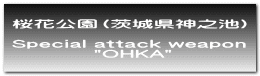桜花公園（茨城県神之池）  Special attack weapon  "OHKA" 